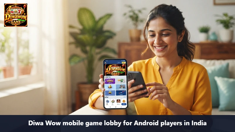 Diwa Wow mobile game lobby for Android players in India